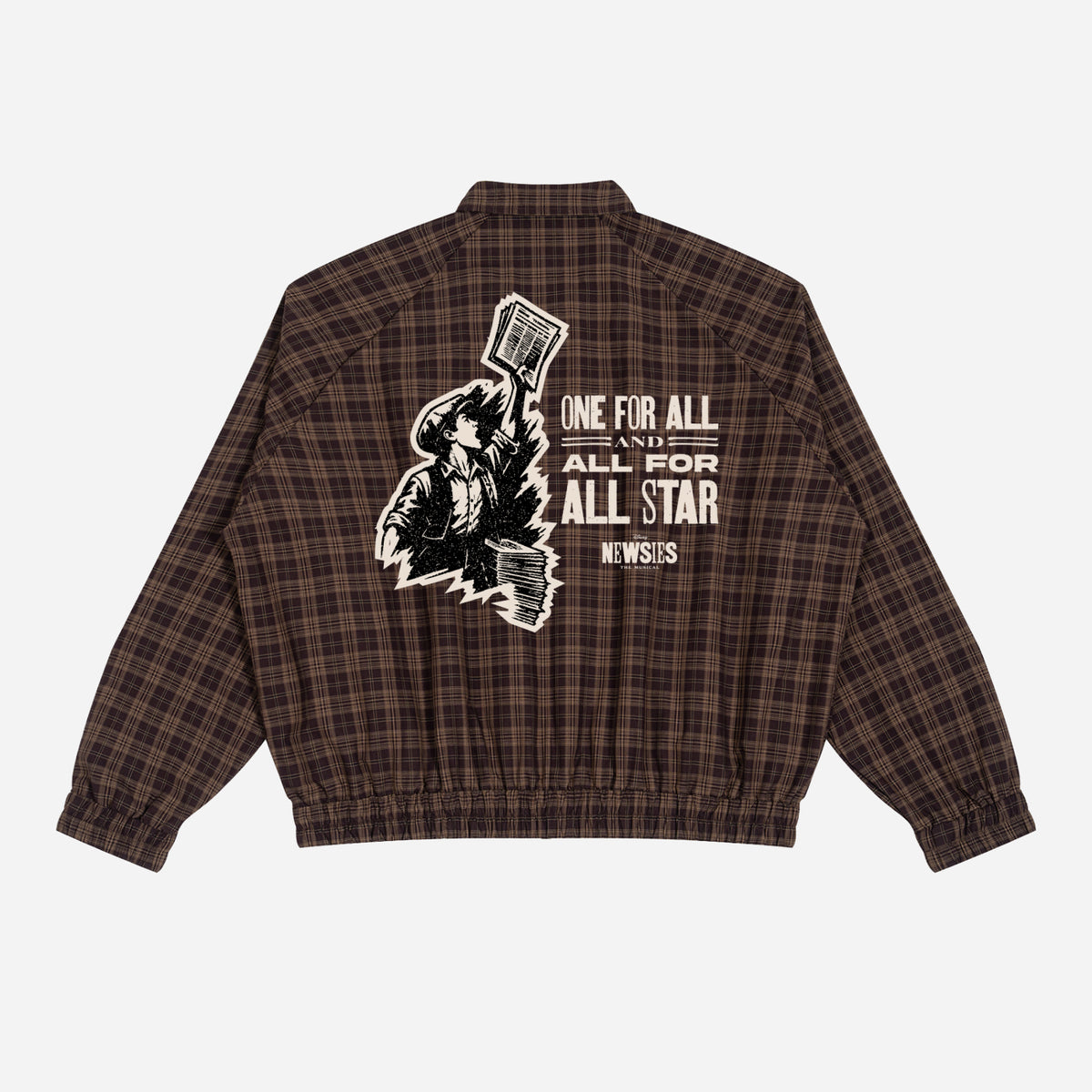 One for All, and All for All Star - Unisex Plaid Full-Zip Track Jacket