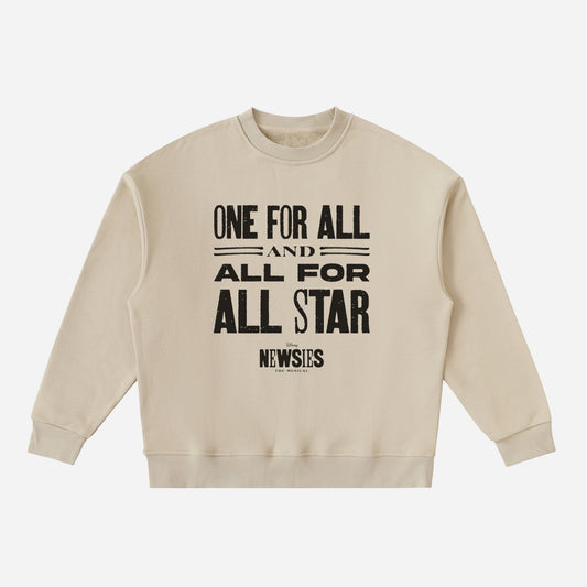 One For All and All for All Star Youth Crewneck Sweatshirt