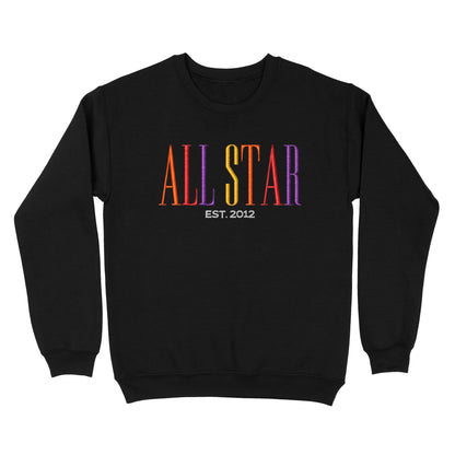 All Star Colors Black Sweatshirt